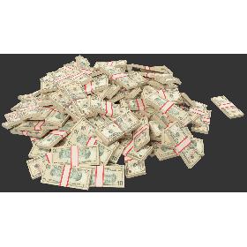 Bunch of Money V11 3D model